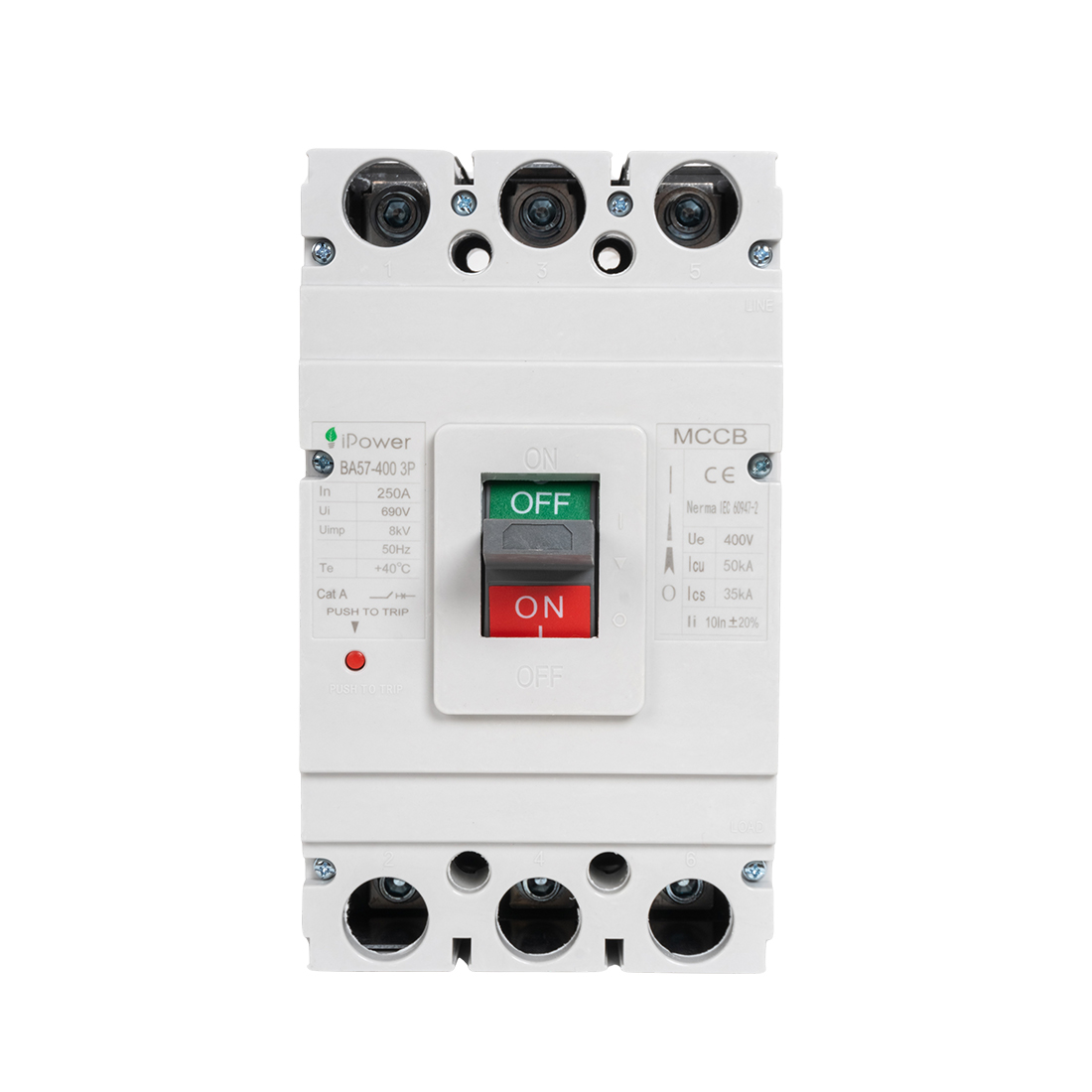 Автоматический выключатель iPower ВА57-400 3P 250A