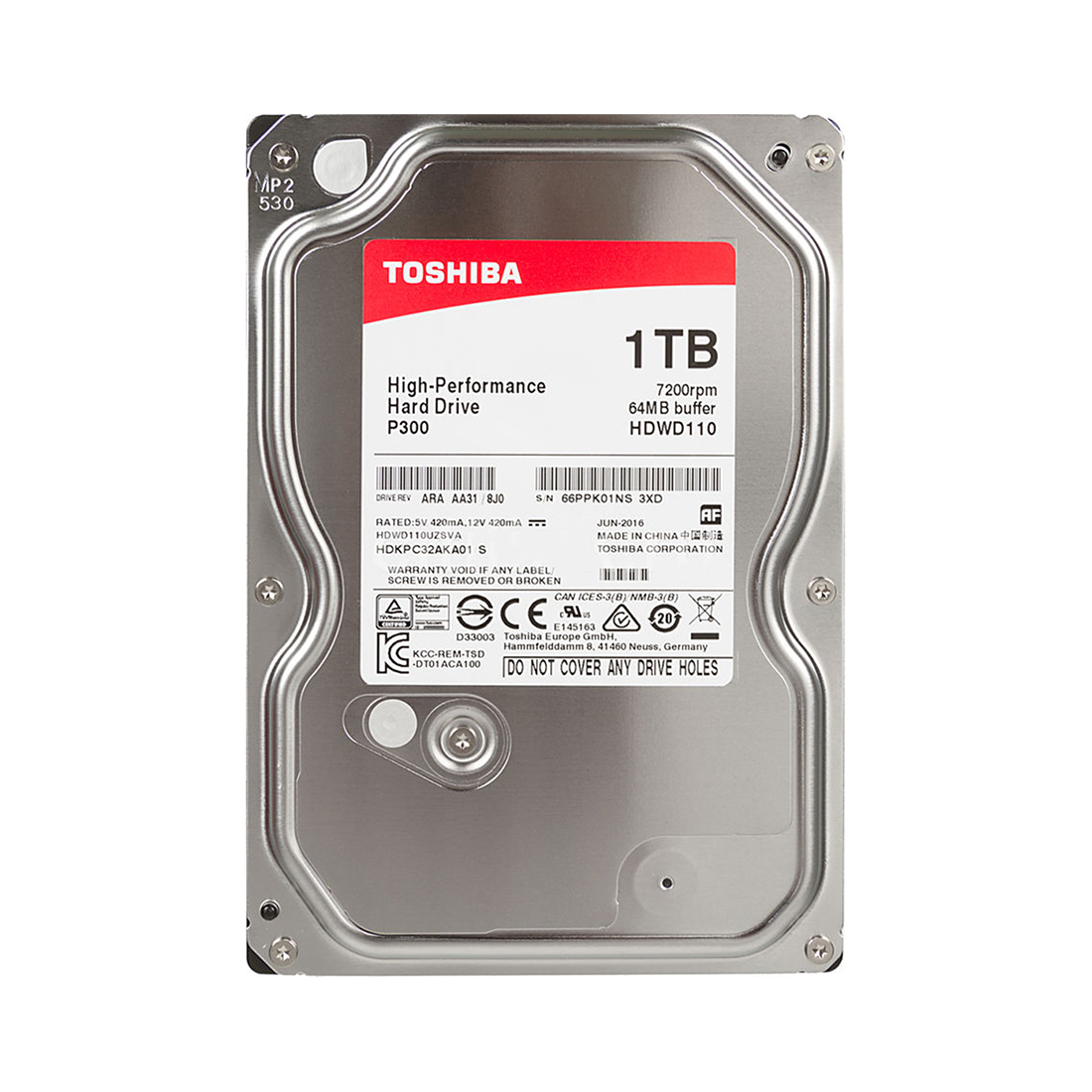 Жесткий диск, Toshiba HDWD110UZSVA HDD 1TB