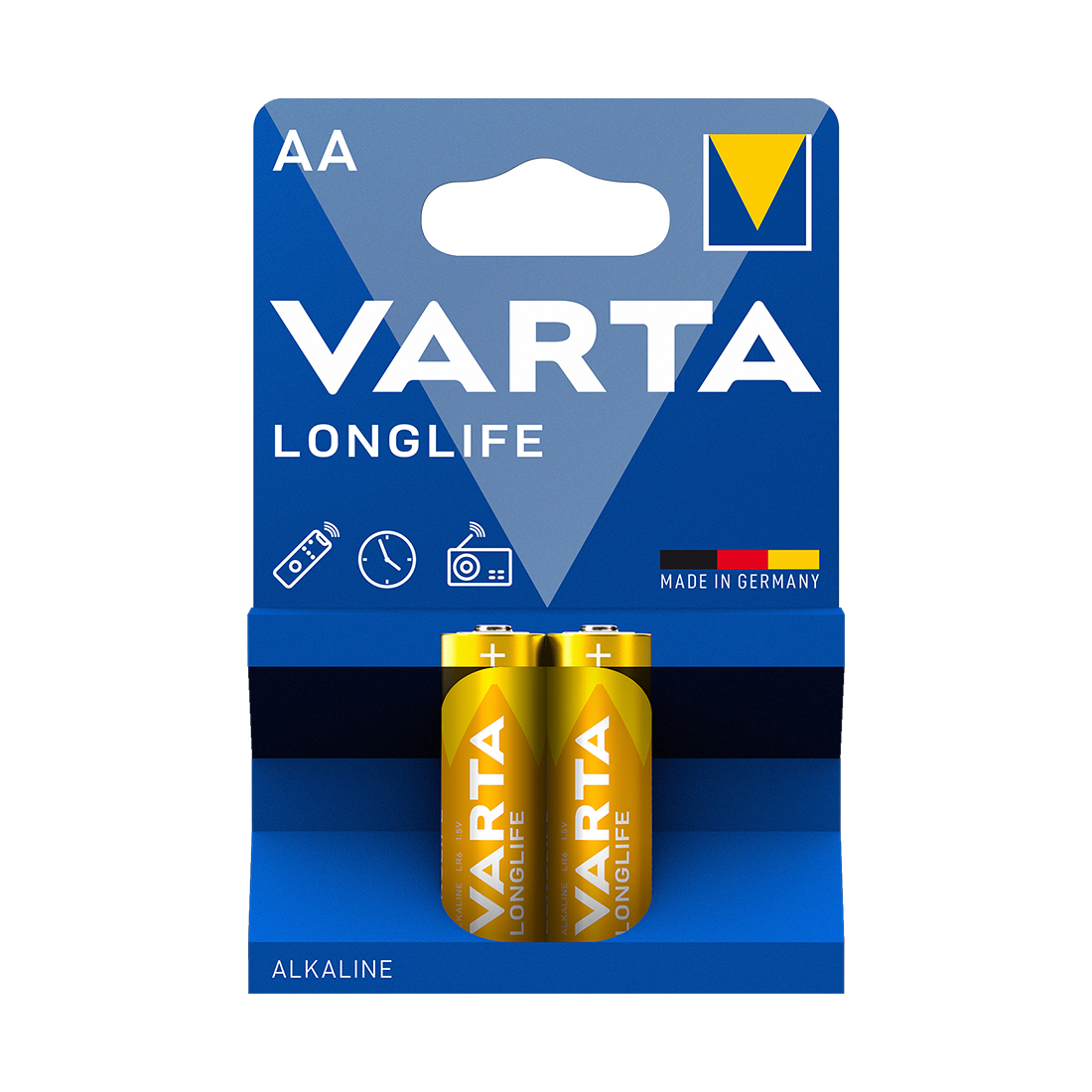  VARTA Longlife Mignon 1.5V - LR6/ AA 2 шт в блистере - оптом