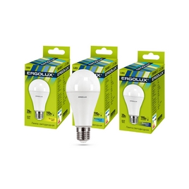 Эл. лампа светодиодная Ergolux LED-A65-20W-E27-4K, Холодный