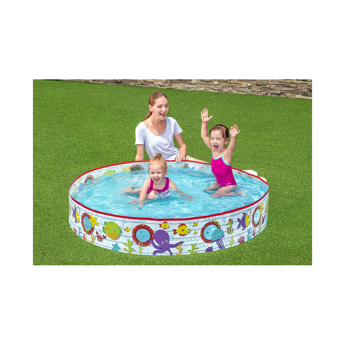 Бассейн с жёсткой стенкой детский Bestway 55029