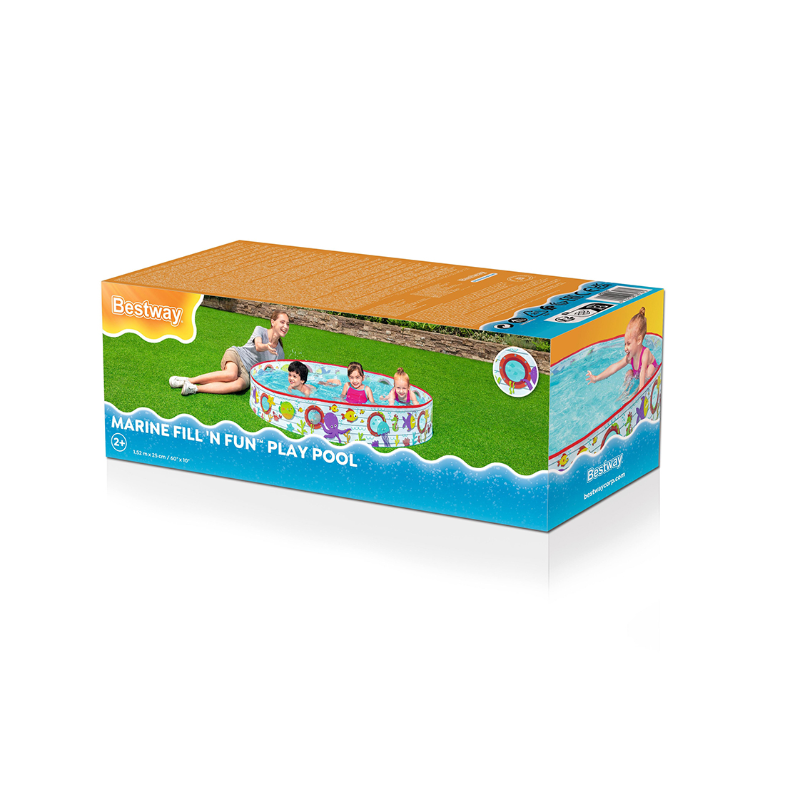 Бассейн с жёсткой стенкой детский Bestway 55029