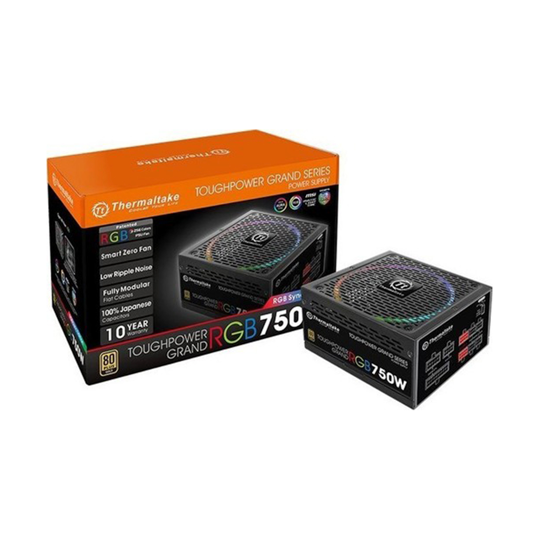 Блок питания Thermaltake Toughpower Grand RGB Sync Edition 750W (Gold) - интернет-маназин кибертоваров X-Game.kz