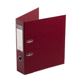 Папка–регистратор Deluxe с арочным механизмом, Office 3-WN8 (3" WINE), А4, 70 мм, бордовый