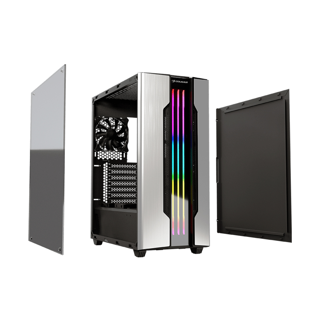 Компьютерный корпус Cougar Gemini S Silver без Б/П - интернет-маназин кибертоваров X-Game.kz