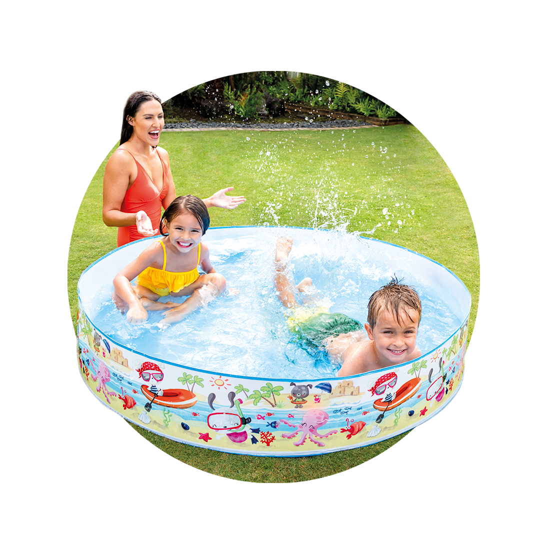 Бассейн с жёсткой стенкой детский Intex 56451NP