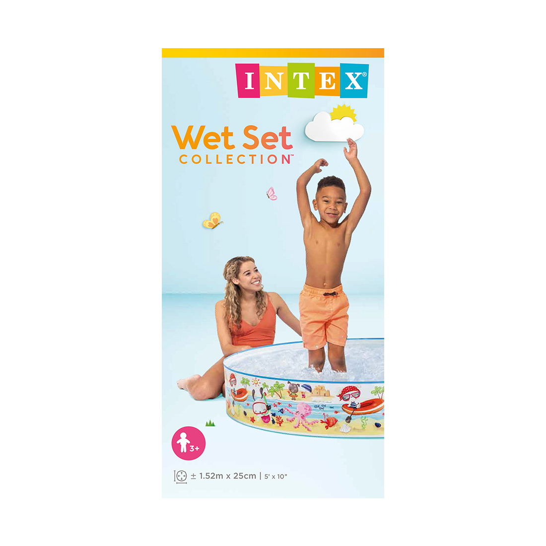 Бассейн с жёсткой стенкой детский Intex 56451NP
