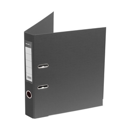 Папка–регистратор Deluxe с арочным механизмом, Office 2-GY27, А4, 50 мм, серый