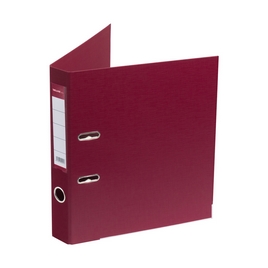 Папка-регистратор Deluxe с арочным механизмом, Office 2-WN8, А4, 50 мм, бордовый