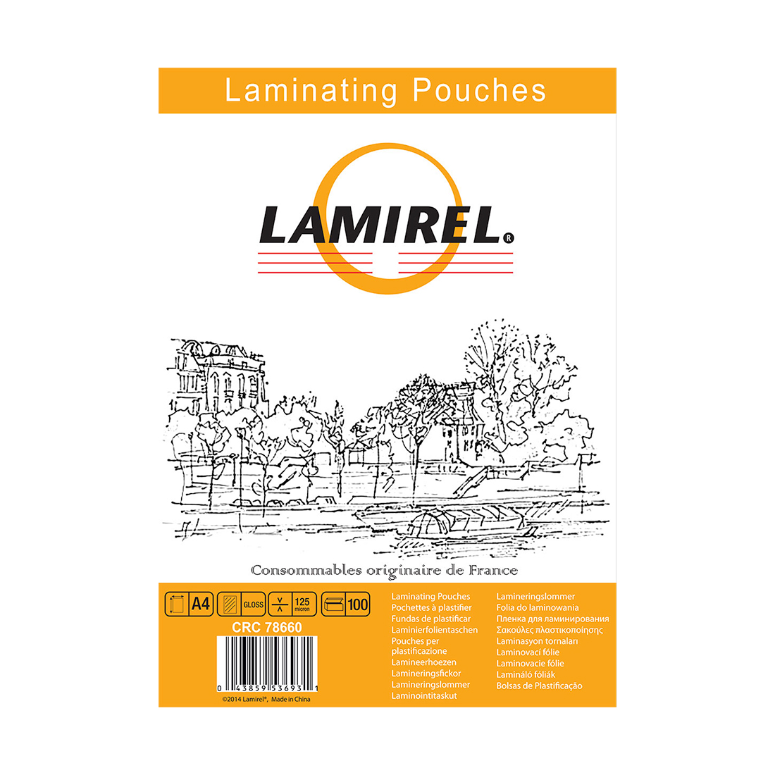 Пленка для ламинирования Lamirel LA-78660 А4, 125мкм, 100 шт.