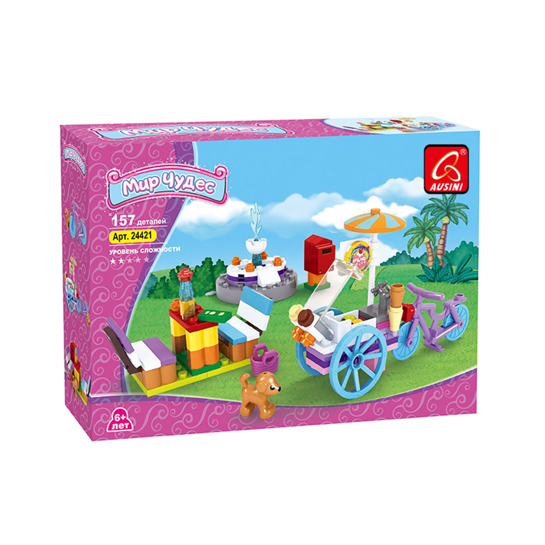 Игровой конструктор Ausini 24421 МИР ЧУДЕС (140 деталей в наборе) - оптом