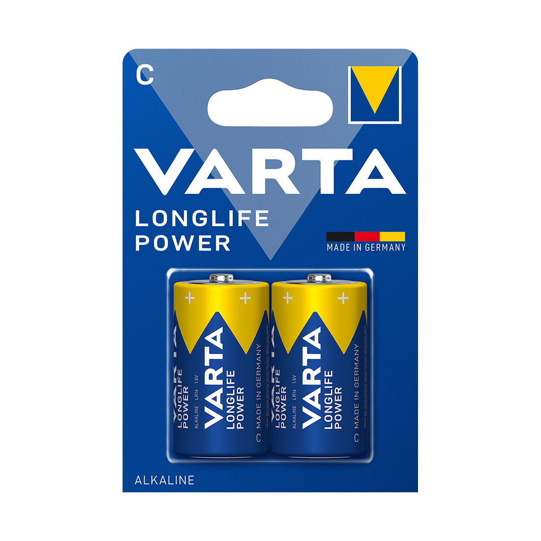 Батарейка VARTA Longlife Power 1.5V - LR14/ C (2 шт) в блистере - оптом