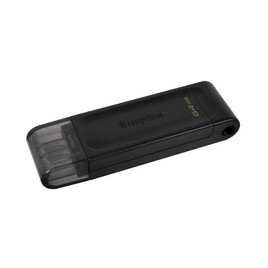 USB-накопитель Kingston DT70/64GB 64GB Type-C Чёрный