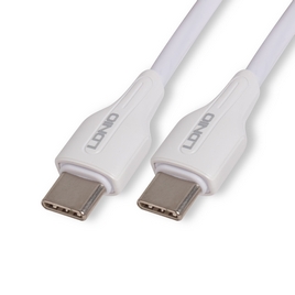 Интерфейсный кабель LDNIO Type-C to Type-C LC122-C 2м 65W Белый
