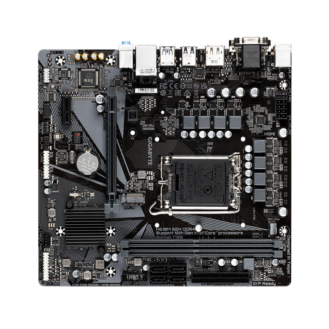 Материнская плата Gigabyte H610M S2H DDR4