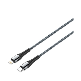 Интерфейсный кабель LDNIO Type-C to Lightning LC112 30W Fast Charging FDY 2м Серый
