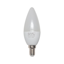 Эл. лампа светодиодная SVC LED C35-9W-E14-6500K, Холодный