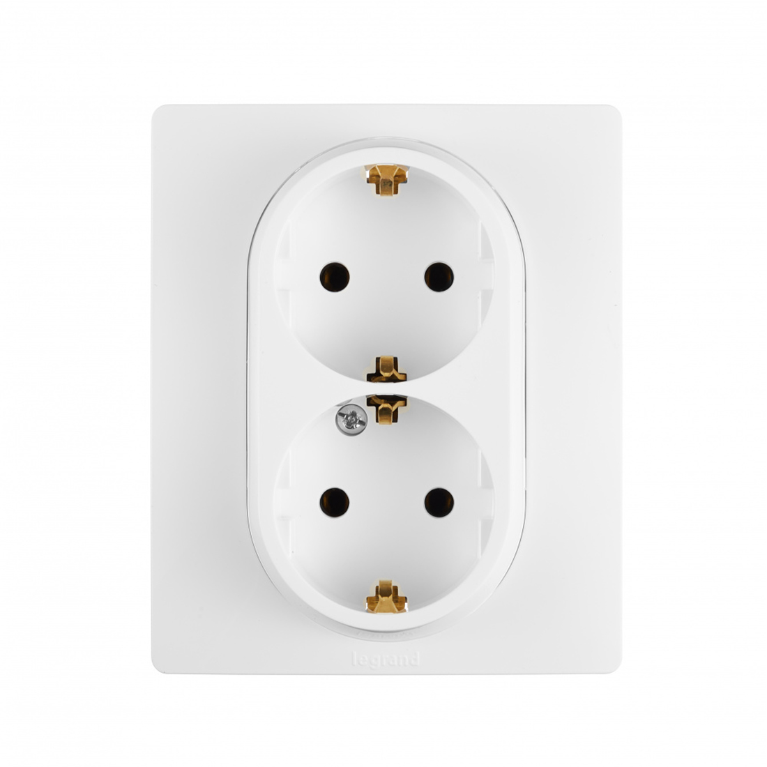 Розетка 2 x 2К+З 16 А 250 В Legrand Etika белый - оптом