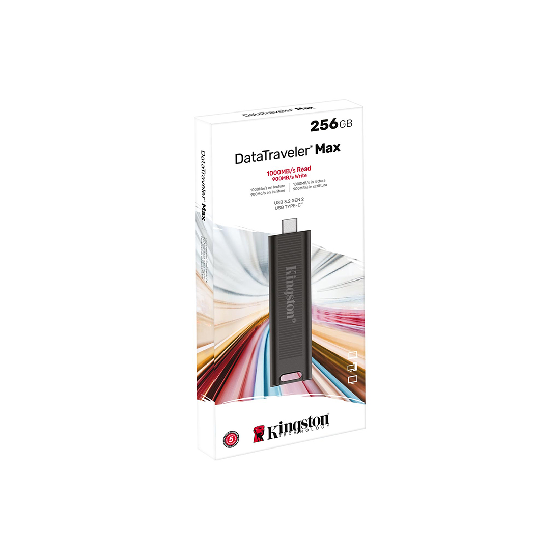 USB-накопитель Kingston DTMAX/256GB 256GB Черный