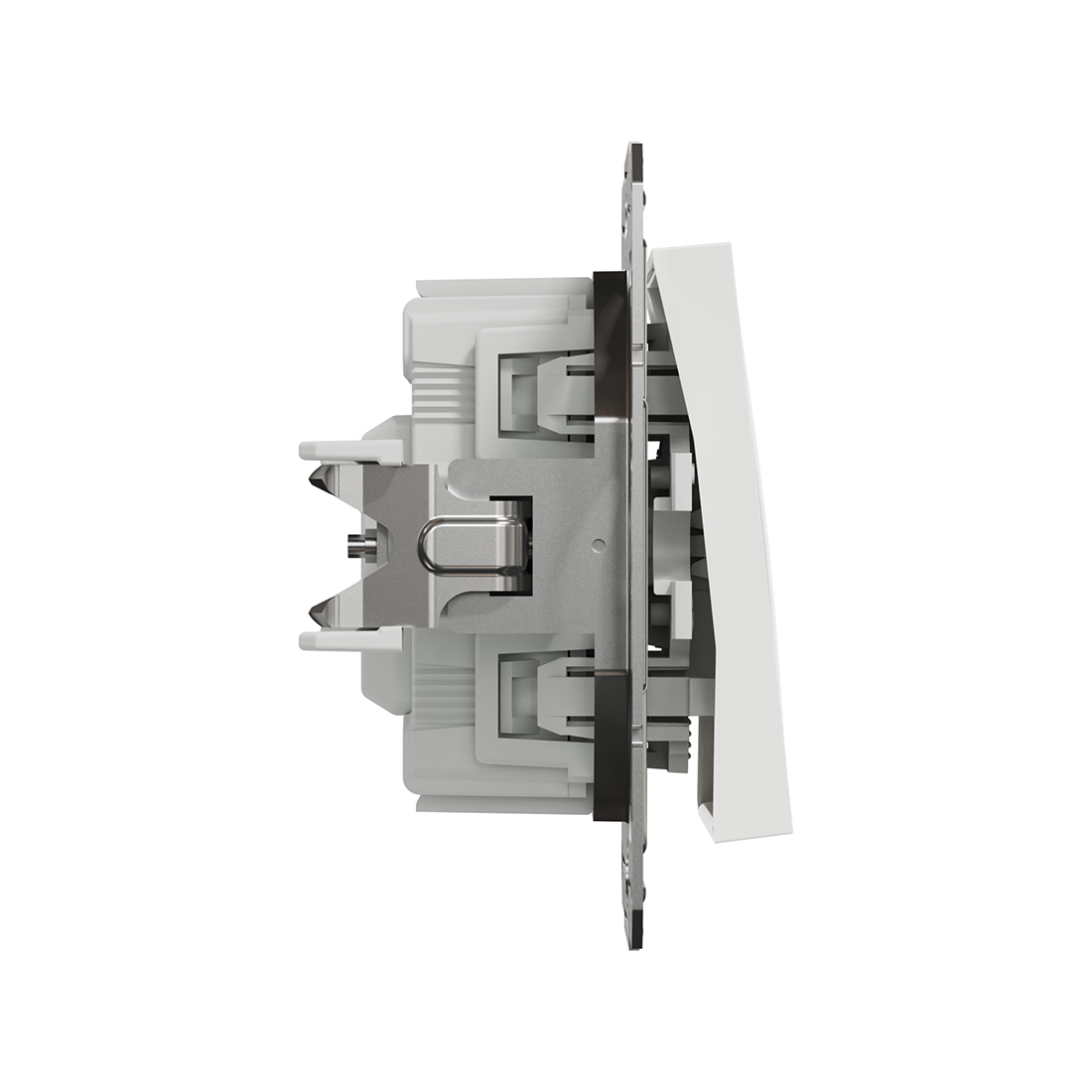 Переключатель одноклавишный SE EPH1570121 Asfora 10AX механизм с подсветкой белый