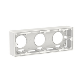 Коробка SE NU800618 Unica New для открытой установки трехпостовая белый