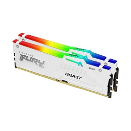 Комплект модулей памяти Kingston FURY Beast White RGB XMP KF552C40BWAK2-32 DDR5 32GB (Kit 2x16GB) 56