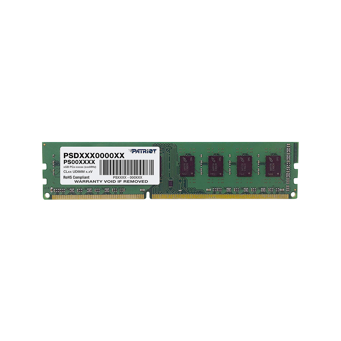 Модуль памяти Patriot Signature PSD34G16002 DDR3 4GB 1600MHz