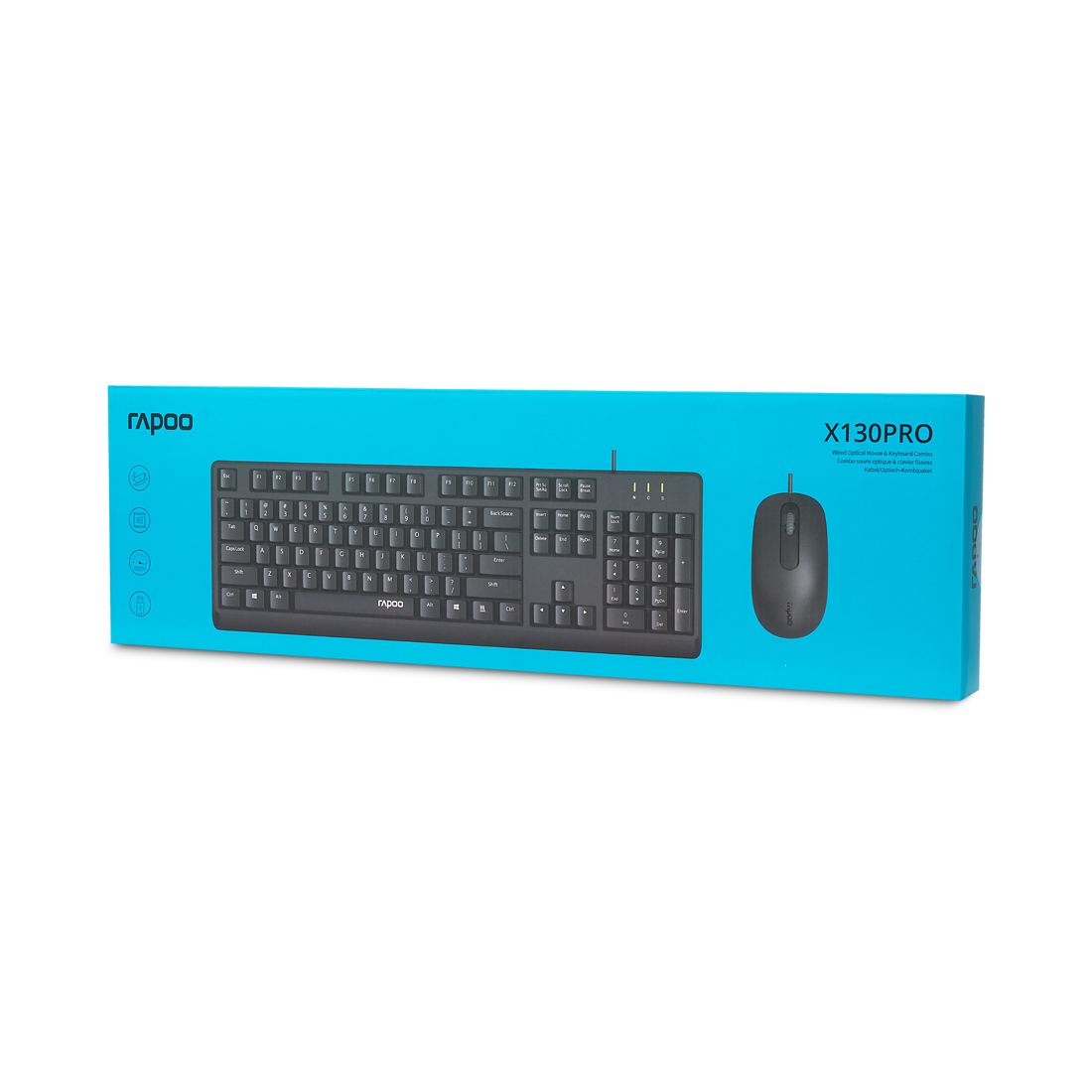 Комплект Клавиатура + Мышь Rapoo X130PRO