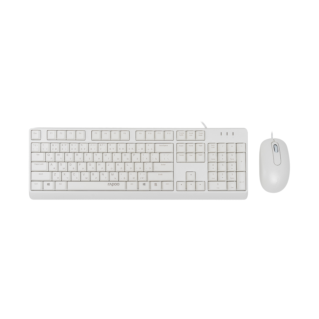 Комплект Клавиатура + Мышь Rapoo X130PRO White