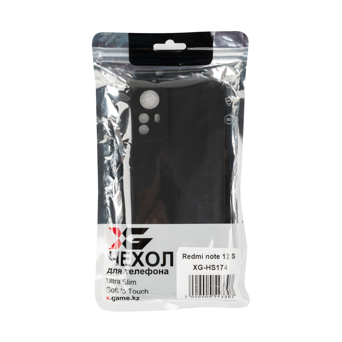 Чехол для телефона XG XG-HS174 для Redmi note 12 S Силиконовый Чёрный