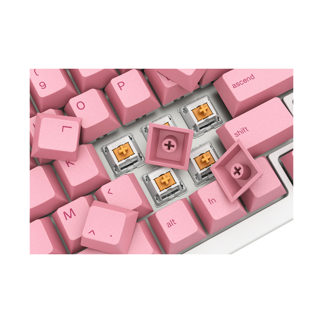 Набор кнопок на клавиатуру Glorious GPBT Keycaps Grapefruit (GLO-KC-GPBT-PG)