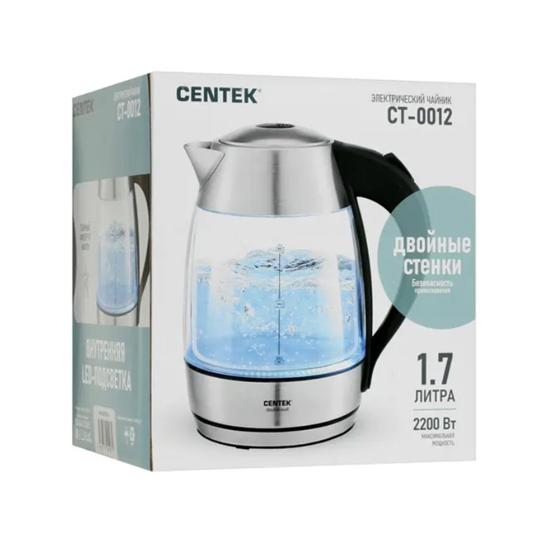 Чайник электрический Centek CT-0012 Стекло