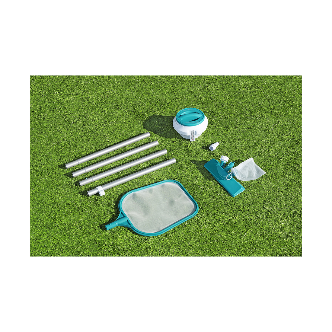 Набор для чистки бассейна Bestway 58794 (дозатор, насадка-сачок, насадка-пылесос, ручка, тест-полоск
