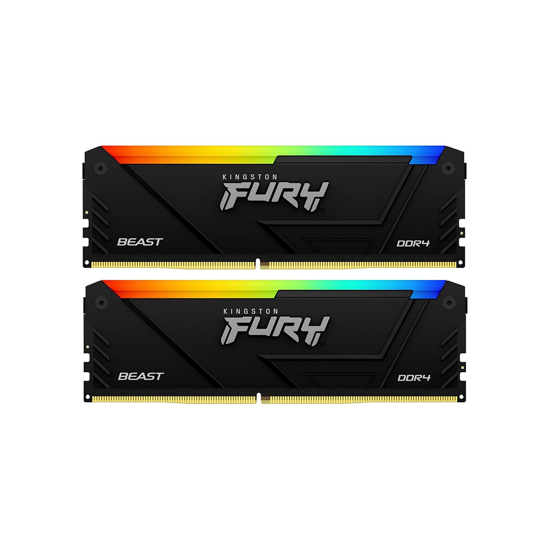 Комплект модулей памяти Kingston FURY Beast RGB KF437C19BB12AK2/32 DDR4 32GB (Kit 2x16GB) 3733MHz