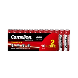 Батарейка CAMELION Plus Alkaline LR03-SP10+2 12 шт. в плёнке