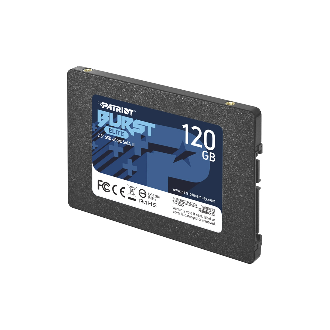 Твердотельный накопитель SSD Patriot Memory BURST ELITE PBE120GS25SSDR 120GB SATA3 2,5"