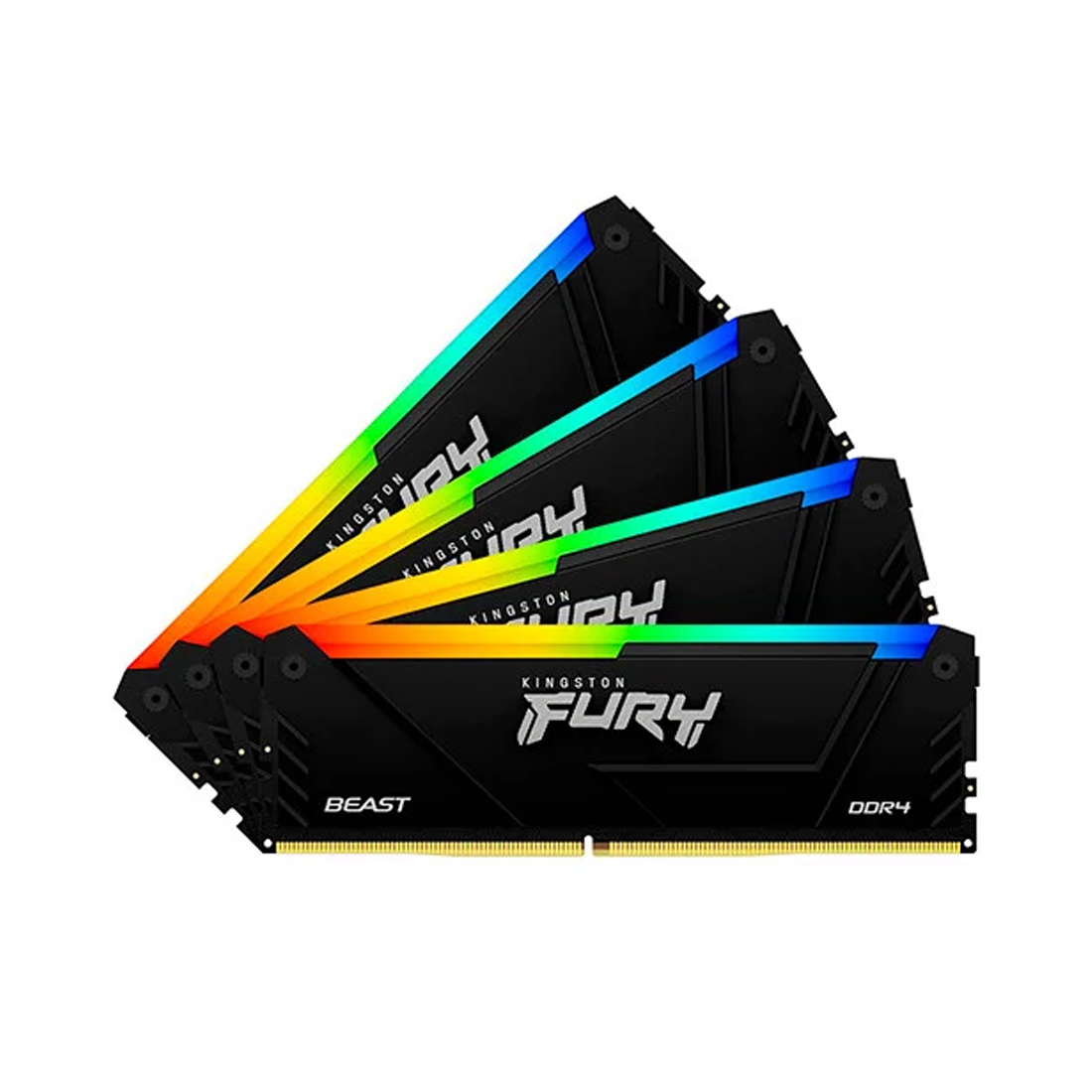 Комплект модулей памяти Kingston FURY Beast RGB KF436C18BB2AK4/128 DDR4 128GB (Kit 4x32GB) 5600MHz