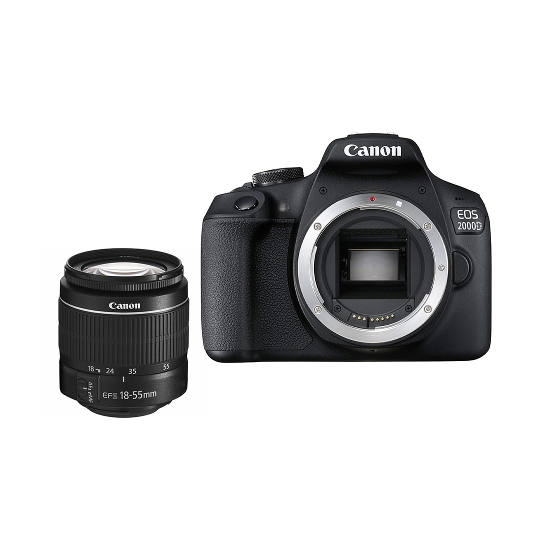 Цифровой зеркальный фотоаппарат Canon EOS 2000D kit EF-S 18-55 DC III Black (2728C007AA)