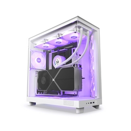 Компьютерный корпус NZXT H6 Flow RGB CC-H61FW-R1 White без Б/П