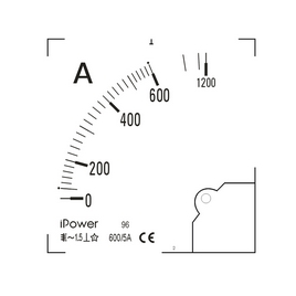 Шкала для амперметра iPower 600/5