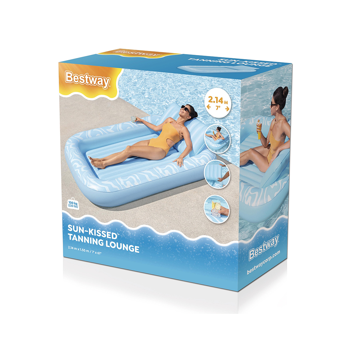 Надувной пляжный матрас Bestway 43838