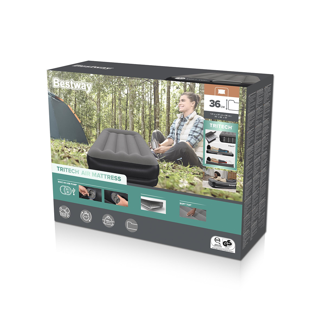 Матрас надувной Bestway 671BT