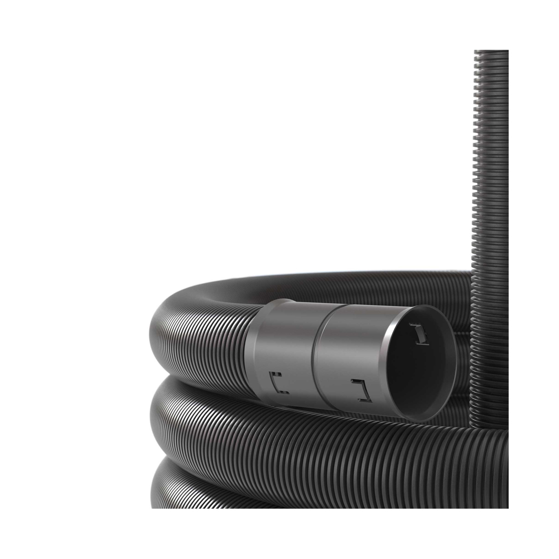 Двустенная труба ПНД DKC 151950 гибкая для открытой прокладки д.50мм с протяжкой