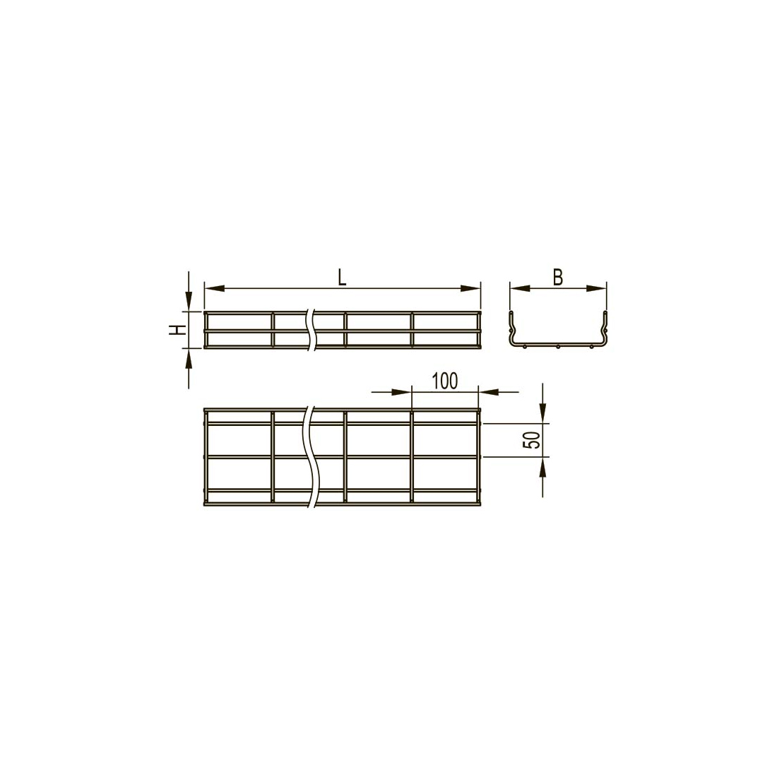 Проволочный лоток 100х400 DKC FC1040 L3000