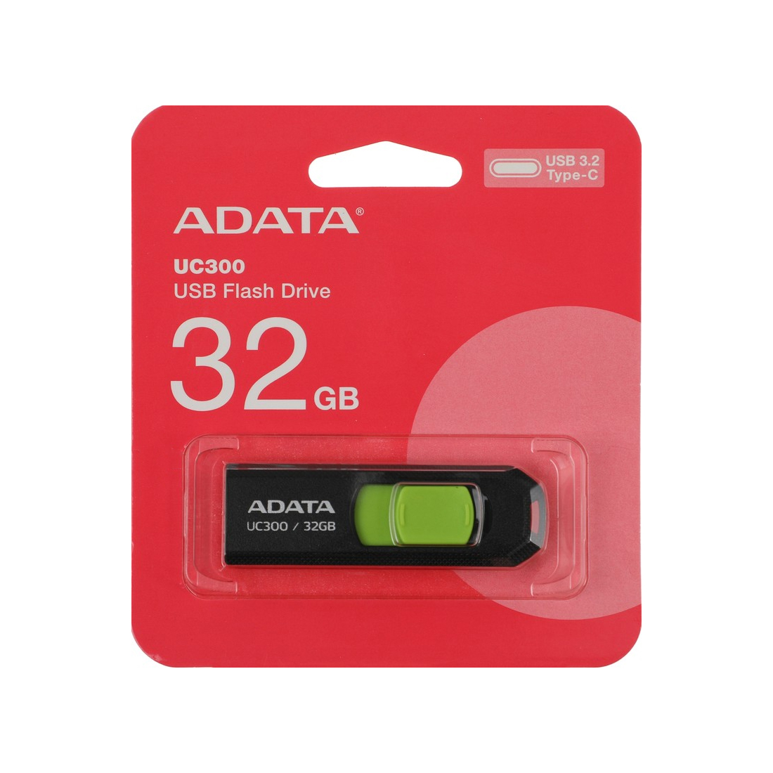 USB-накопитель ADATA ACHO-UC300-32G-RBK/GN 32GB
