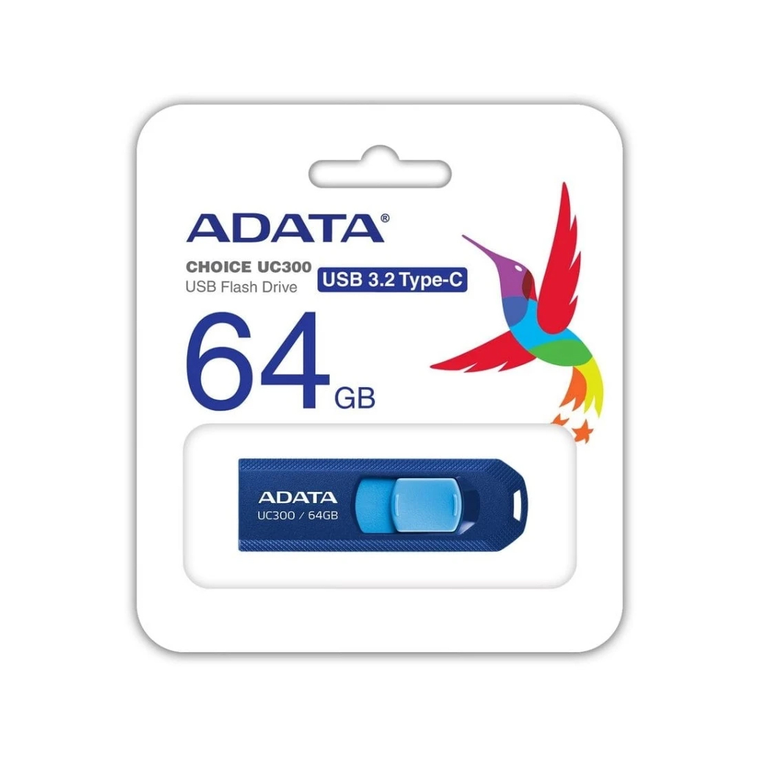 USB-накопитель ADATA ACHO-UC300-64G-RNB/BU 64GB