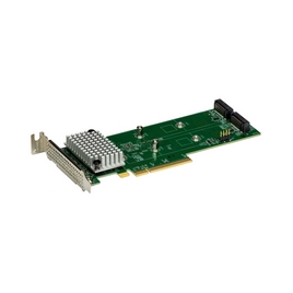 Контроллер дисков Supermicro AOC-SLG4-2H8M2-O