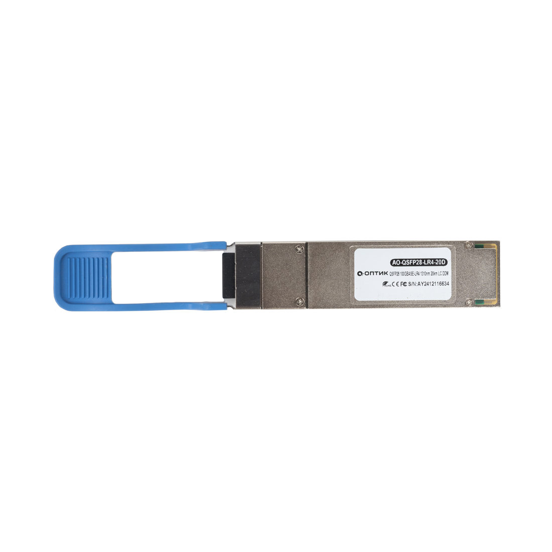 Трансивер А-Оптик AO-QSFP28-LR4-20D