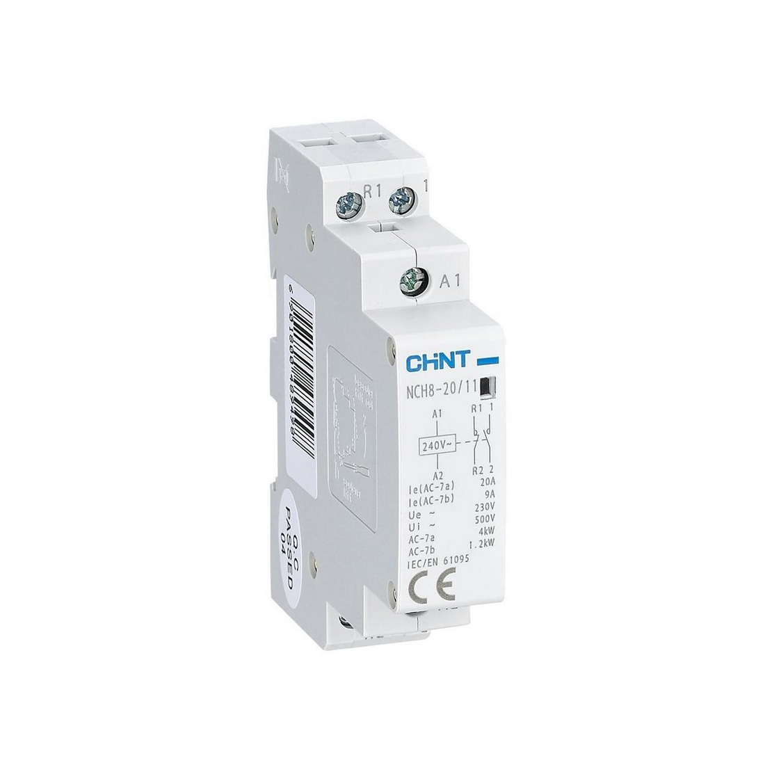 Контактор модульный CHINT NCH8-20/11 20A 1НО+1НЗ AC220/230В 50Гц