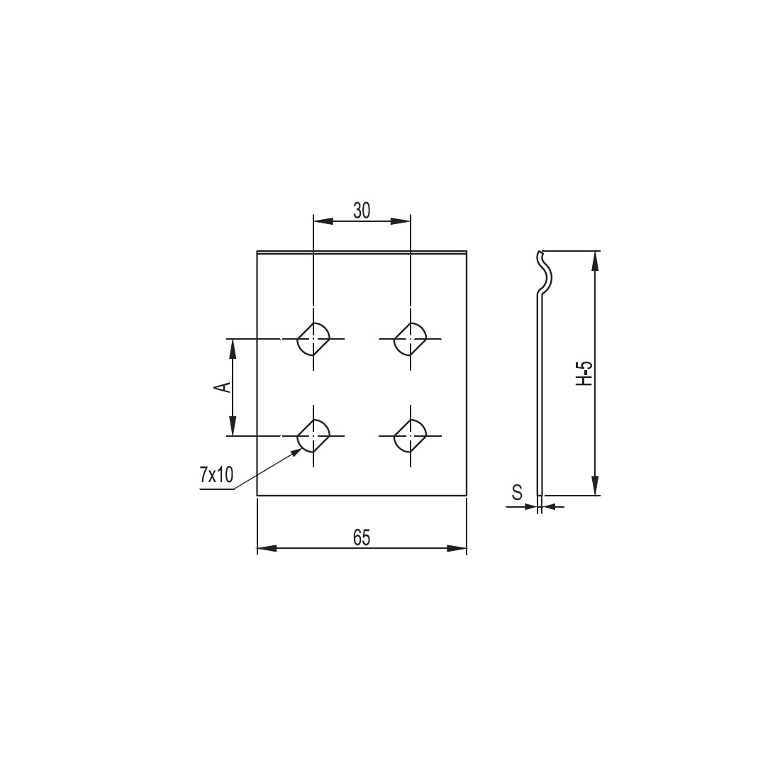 Пластина соединительная GTO DKC 37305R H100